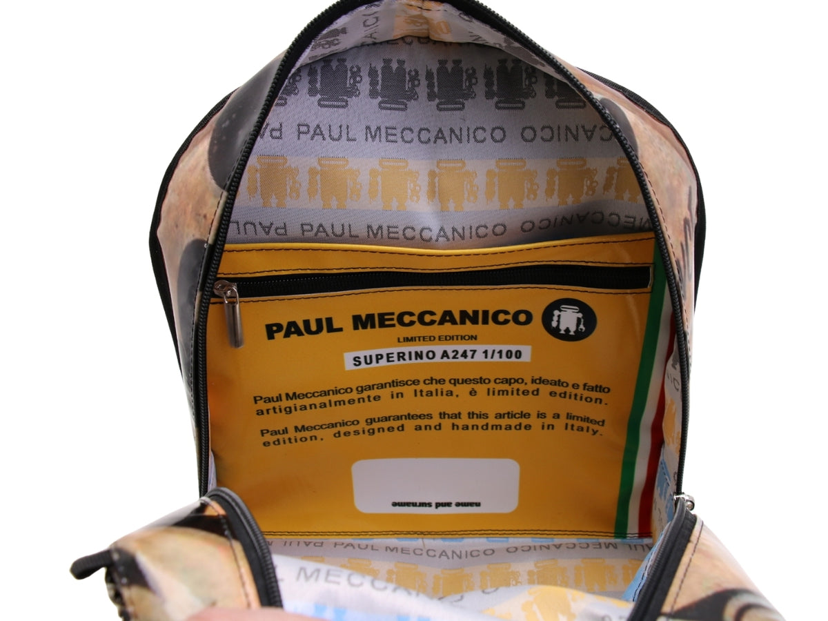 ...BACKPACK &quot;MICKEY MOUSE&quot;. MODEL SUPERINO MADE OF LORRY TARPAULIN.