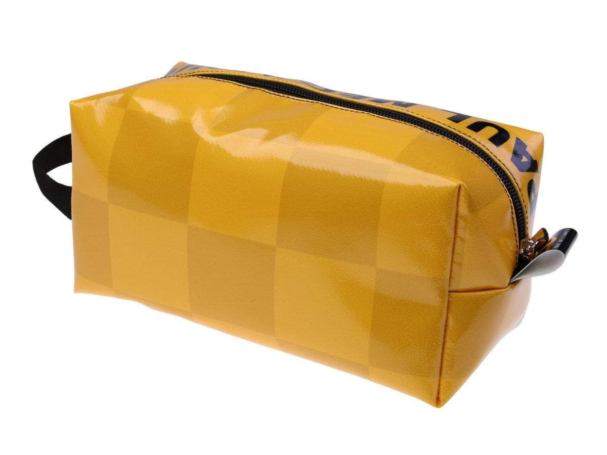 ...YELLOW BEAUTY CASE WITH CHESS FANTASY.