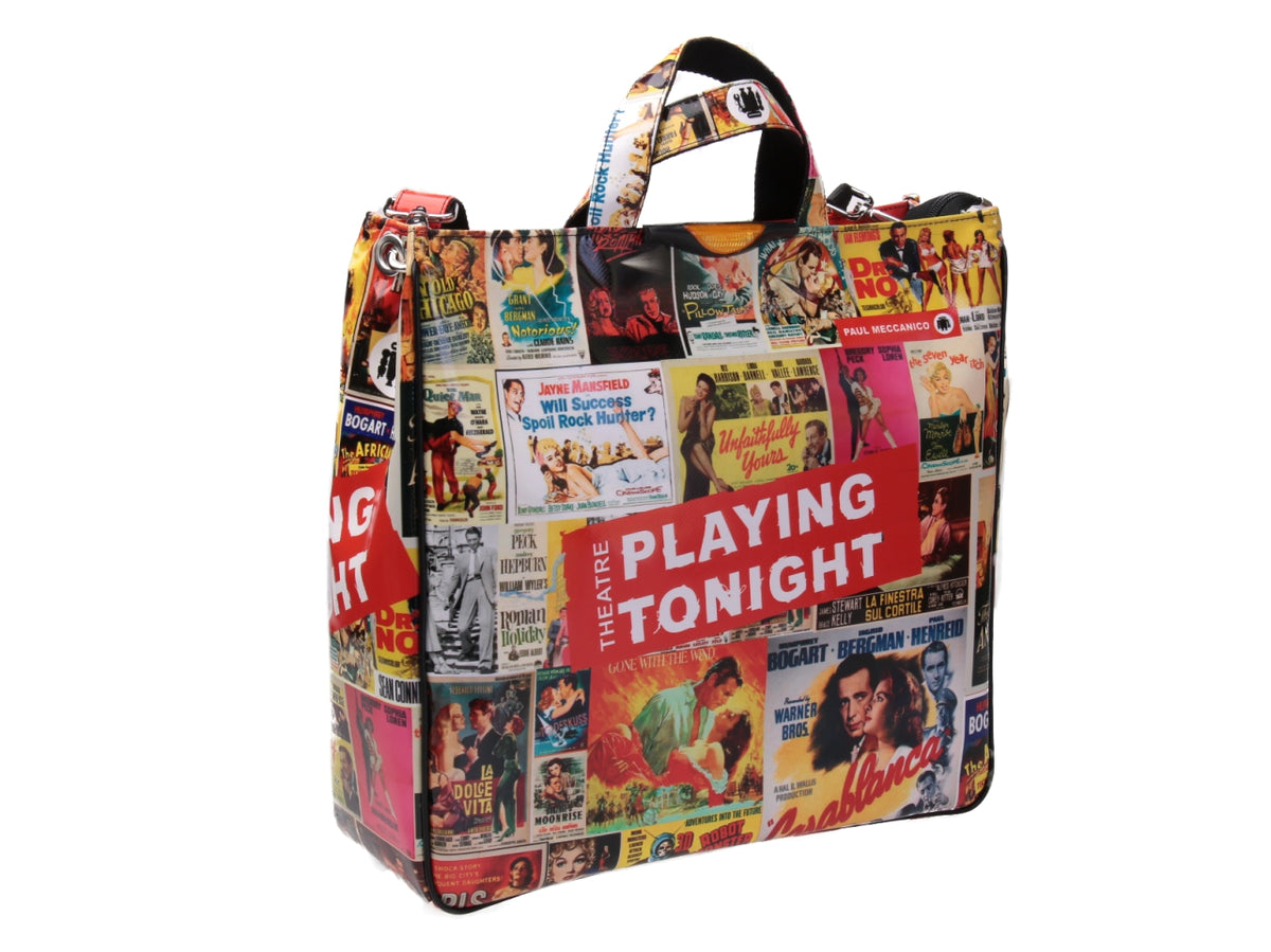 MAXI TOTE BAG &quot;CINESTORY&quot;. MODEL AIRSTONE MADE OF LORRY TARPAULIN.