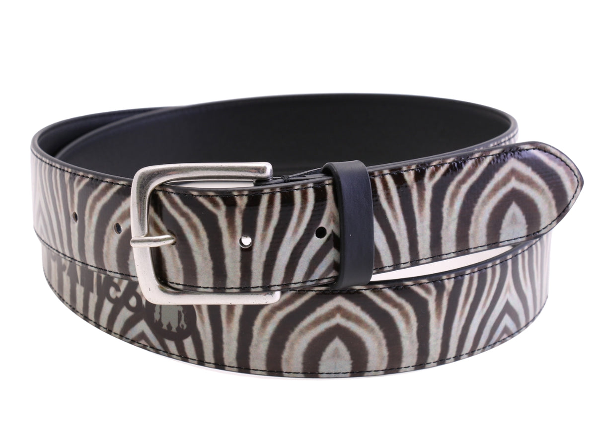 -MEN&#39;S BELT WITH ANIMALIER FANTASY MADE OF LORRY TARPAULIN.