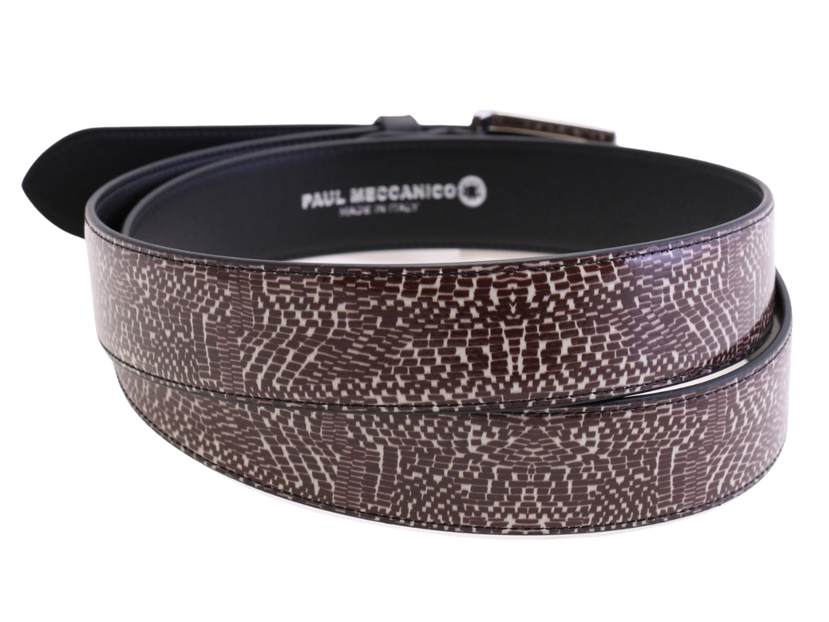 -MEN&#39;S BELT WITH ANIMALIER FANTASY MADE OF LORRY TARPAULIN.