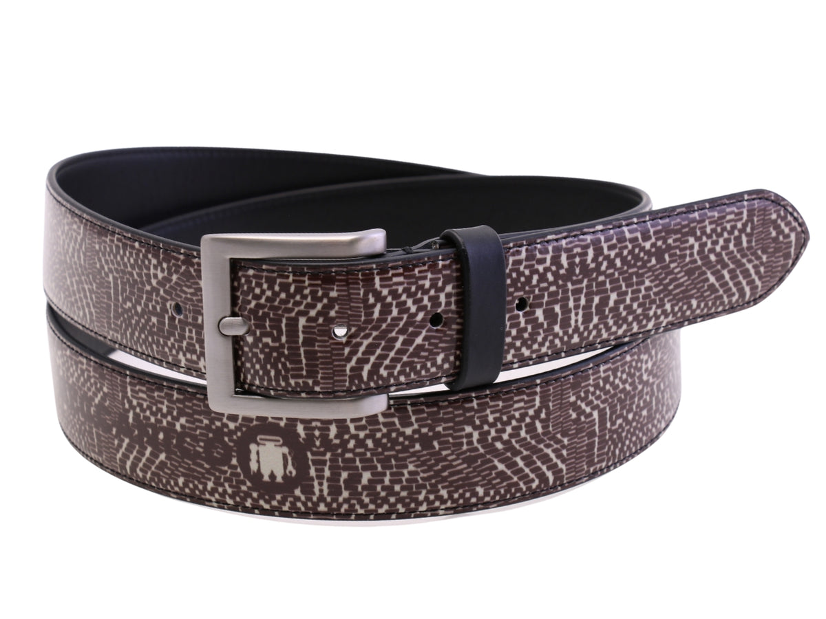 -MEN&#39;S BELT WITH ANIMALIER FANTASY MADE OF LORRY TARPAULIN.