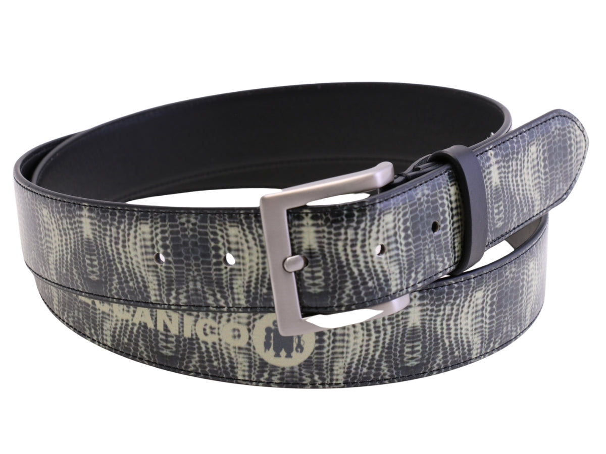 -MEN&#39;S BELT WITH ANIMALIER FANTASY MADE OF LORRY TARPAULIN.