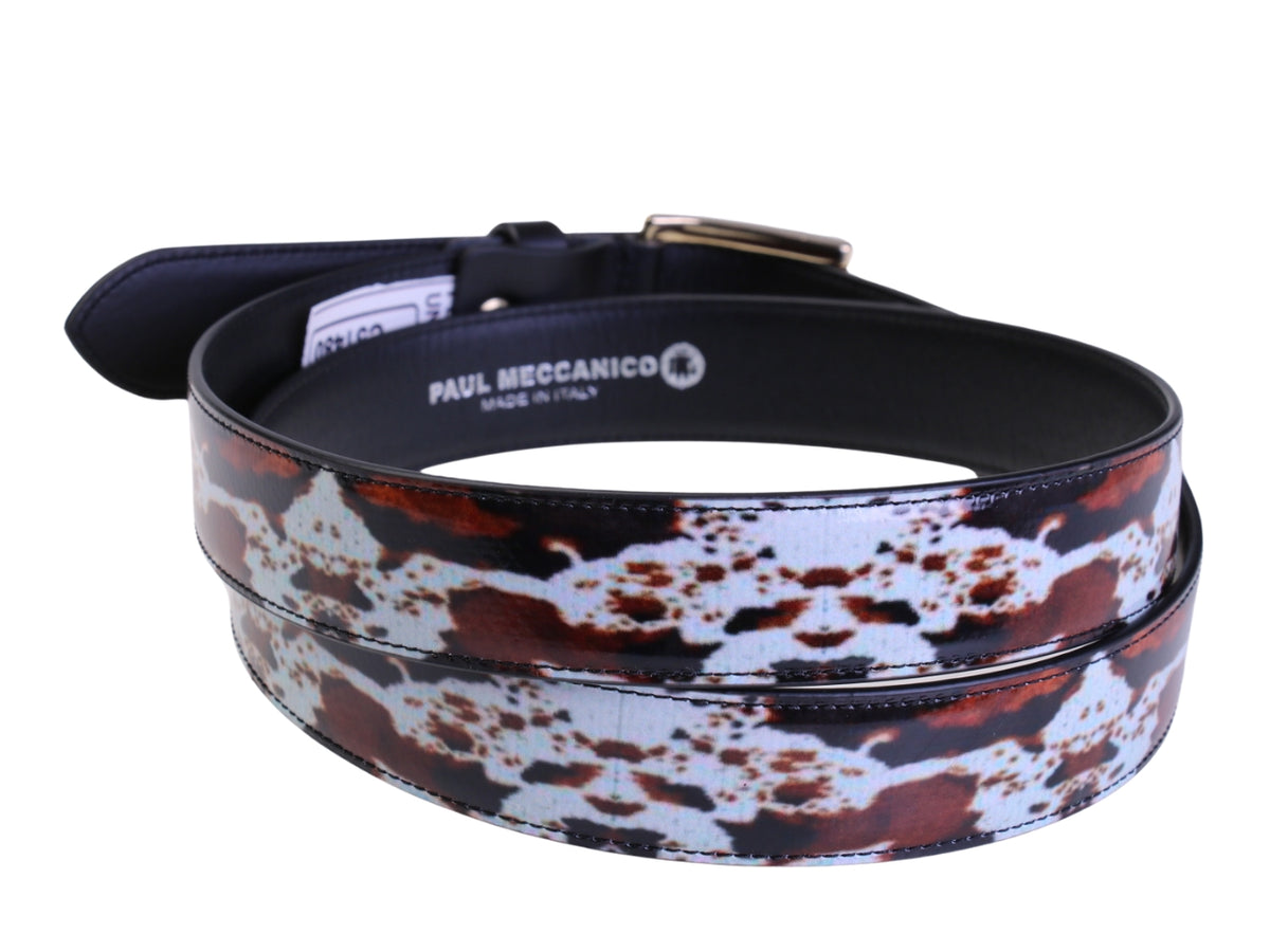 .WOMEN&#39;S BELT WITH ANIMALIER FANTASY MADE OF LORRY TARPAULIN.