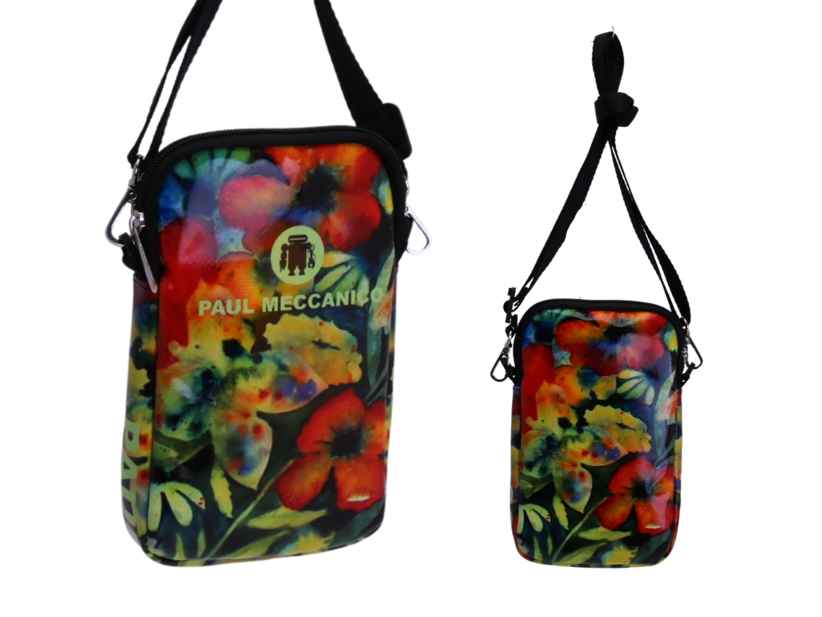 - MOBILE PHONE BAG WITH FLORAL FANTASY.