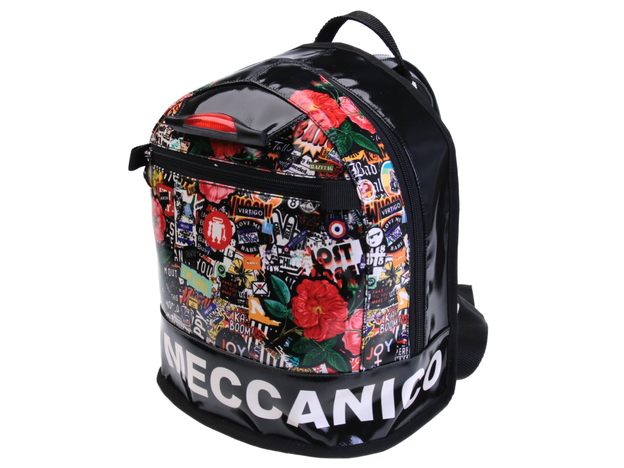 BACKPACK WITH MURALES FANTASY. MODEL SUPERINO MADE OF LORRY TARPAULIN. - Limited Edition Paul Meccanico