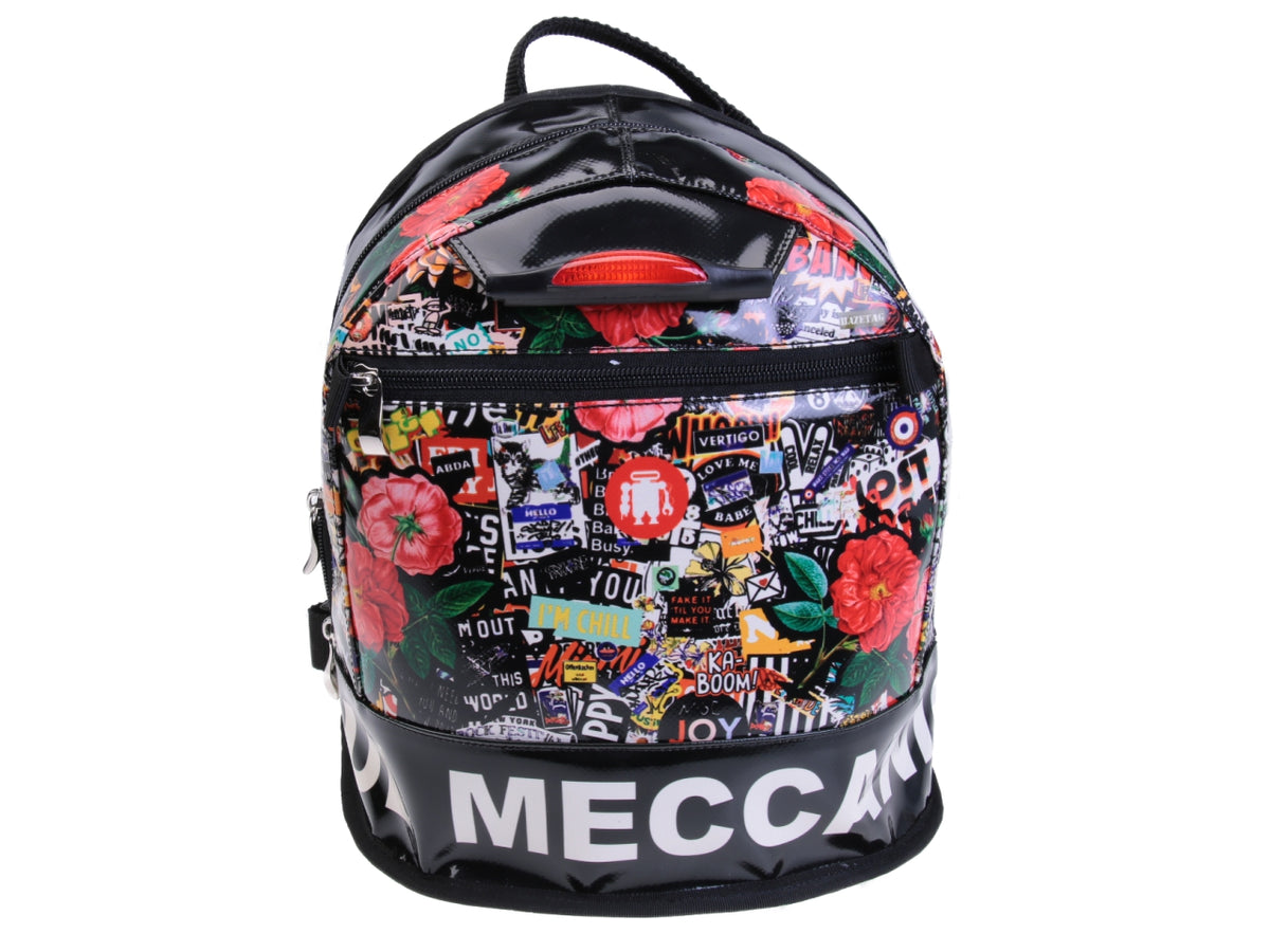 BACKPACK WITH MURALES FANTASY. MODEL SUPERINO MADE OF LORRY TARPAULIN. - Limited Edition Paul Meccanico