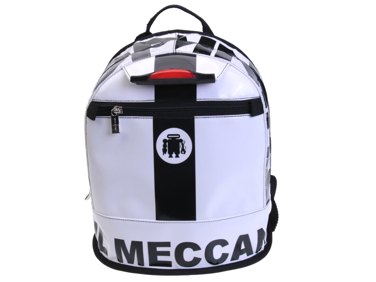 WHITE BACKPACK MODEL SUPERINO MADE OF LORRY TARPAULIN. - Limited Edition Paul Meccanico