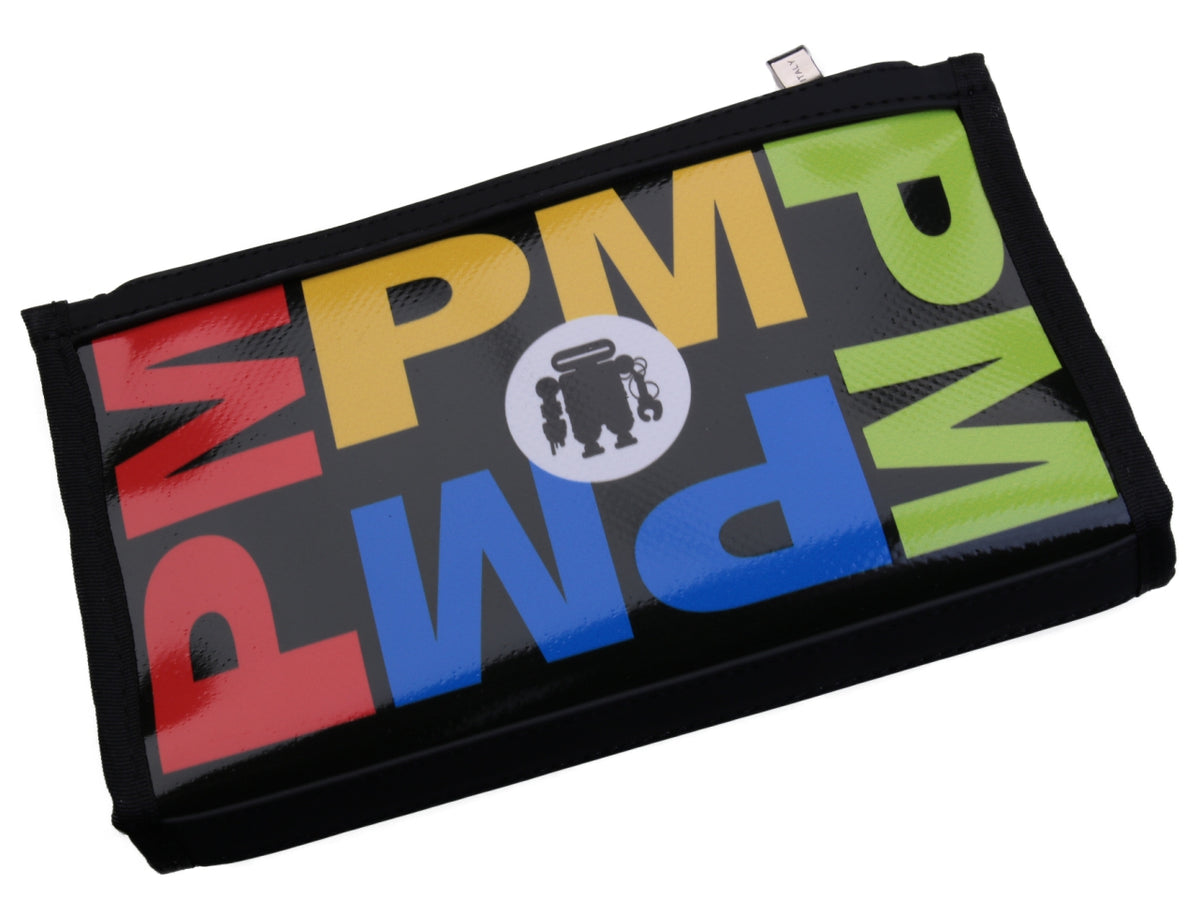 MULTICOLOUR LARGE WOMEN&#39;S WALLET. MODEL PIT MADE OF LORRY TARPAULIN. - Limited Edition Paul Meccanico