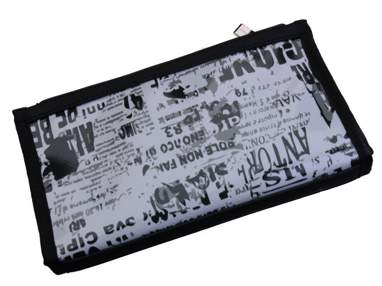 LARGE GREY WOMEN'S WALLET. MODEL PIT MADE OF LORRY TARPAULIN. - Limited Edition Paul Meccanico