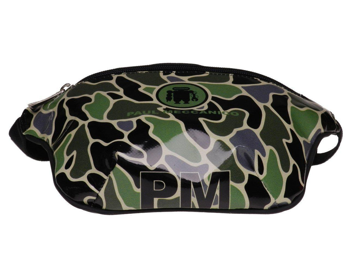 WAIST BAG WITH CAMOUFLAGE FANTASY. MODEL FLEX MADE OF LORRY TARPAULIN. - Limited Edition Paul Meccanico