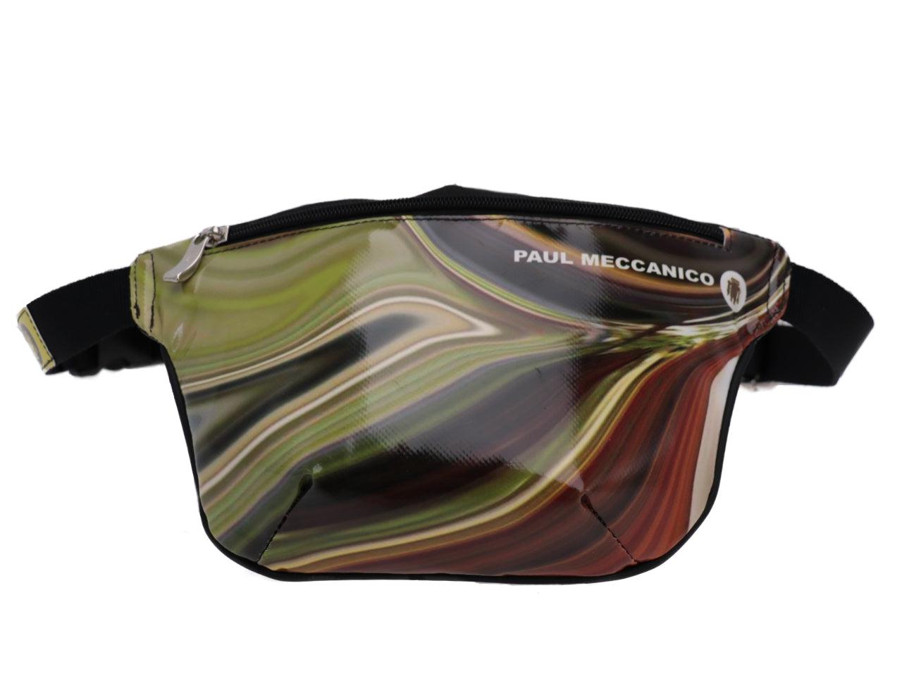 WAIST BAG WITH TIE DYE FANTASY. MODEL FLEX MADE OF LORRY TARPAULIN. - Limited Edition Paul Meccanico