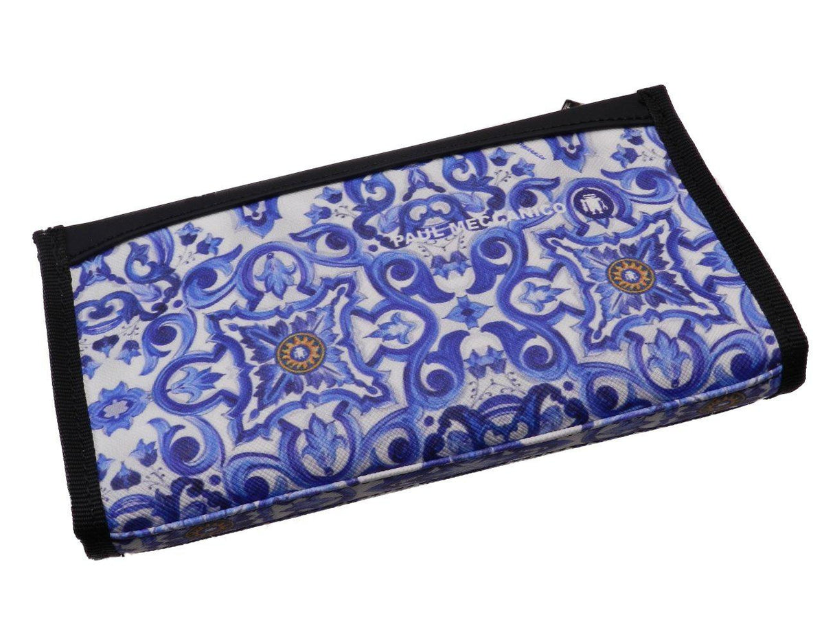 LARGE WOMEN&#39;S WALLET MAJOLICA FANTASY. PIT MODEL MADE OF HAMMERED SYNTHETIC LEATHER. - Paul Meccanico