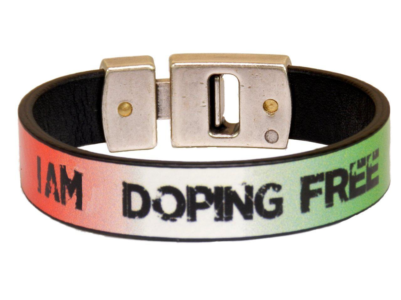 MAN'S BRACELET I AM DOPING FREE BY PAUL MECCANICO WITH ITALIAN FLAG - Limited Edition Paul Meccanico