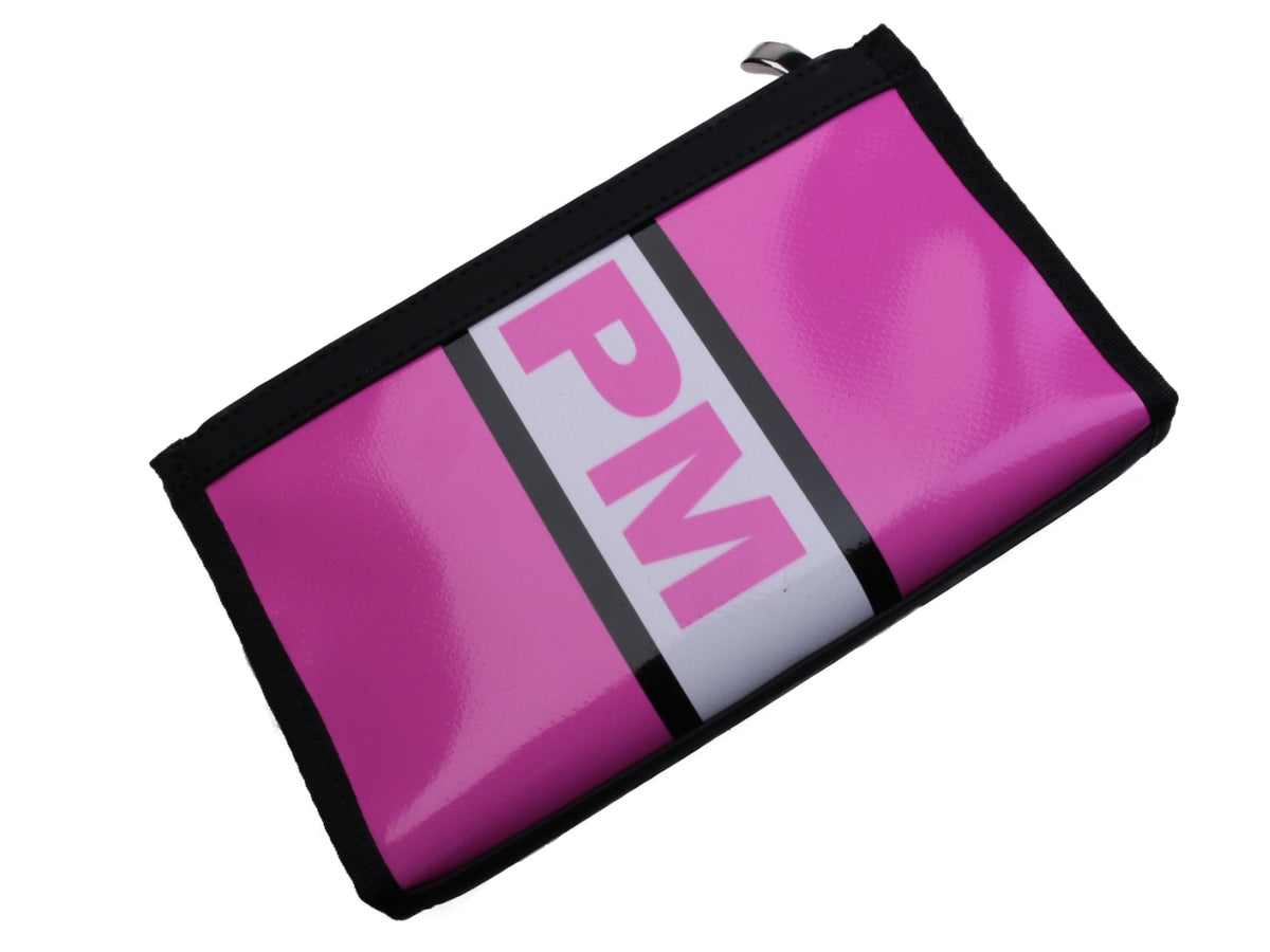 LARGE FUCHSIA WOMEN&#39;S WALLET. MODEL PIT MADE OF LORRY TARPAULIN. - Limited Edition Paul Meccanico