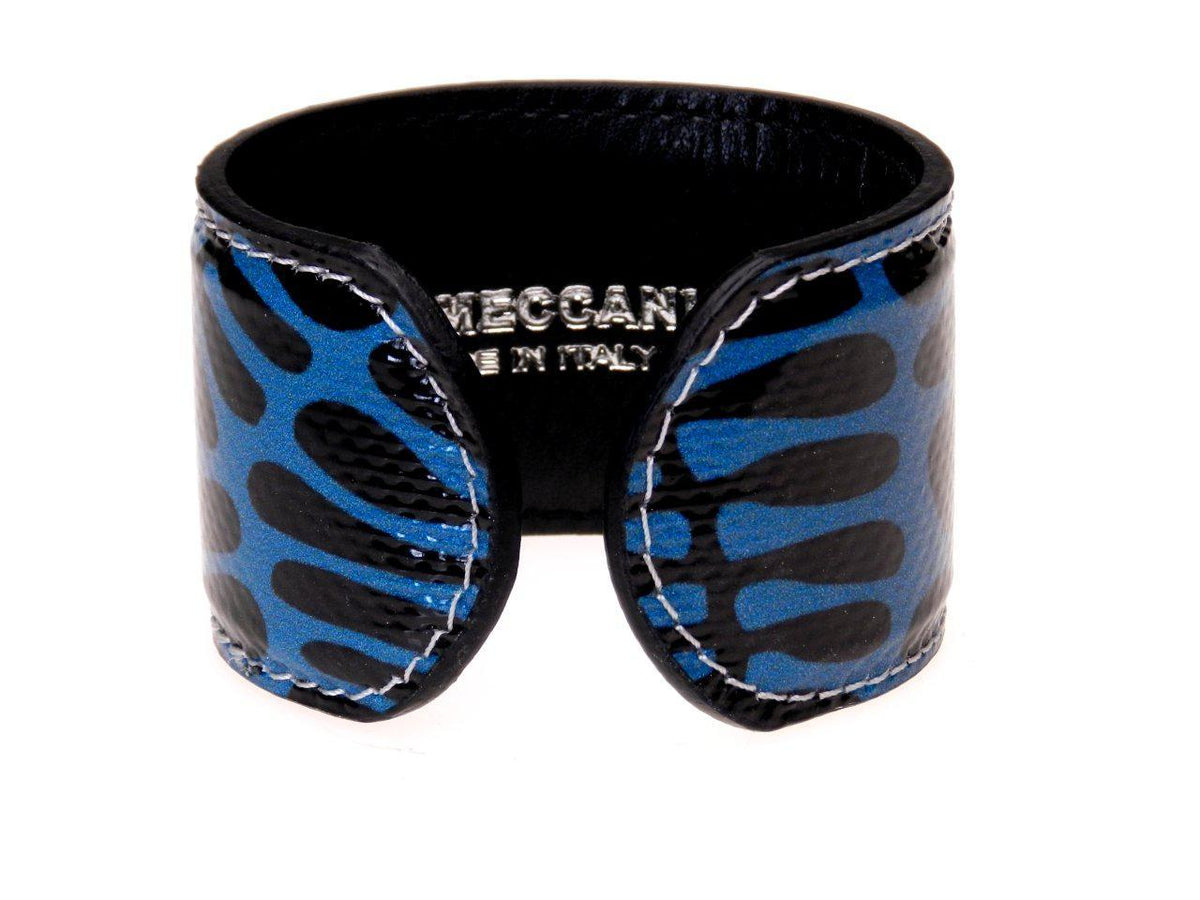 WOMAN BRACELET BLACK AND BLUE COLOURS AFRO FANTASY. - Limited Edition Paul Meccanico