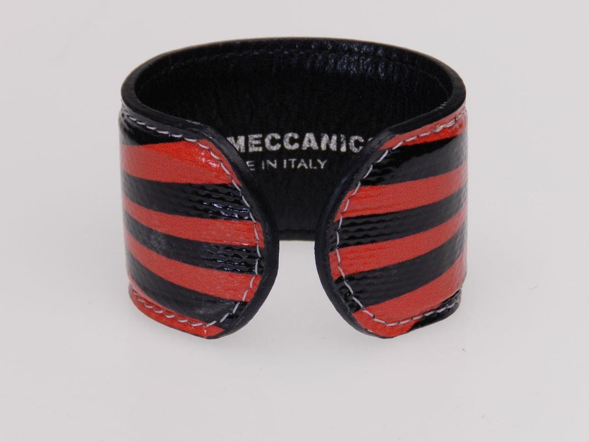 WOMAN BRACELET BLACK AND RED COLOURS. - Limited Edition Paul Meccanico