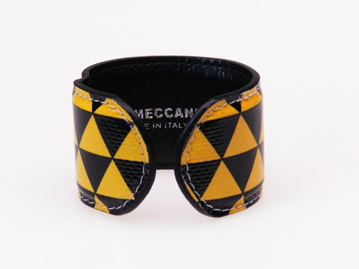 WOMAN BRACELET BLACK AND YELLOW COLOURS GEOMETRIC FANTASY. - Limited Edition Paul Meccanico