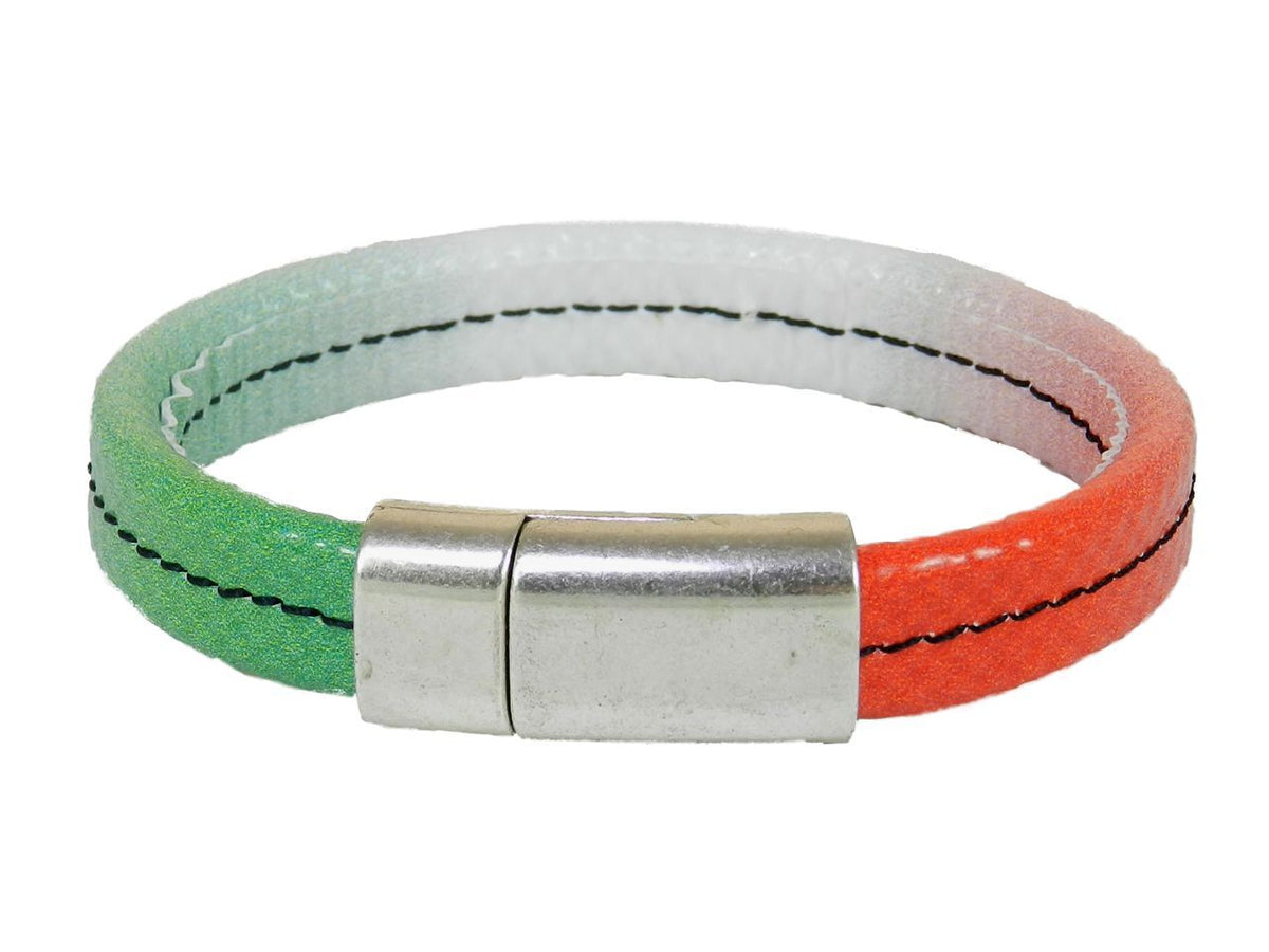 WOMAN&#39;S BRACELET I AM DOPING FREE BY PAUL MECCANICO WITH ITALIAN FLAG. - Limited Edition Paul Meccanico
